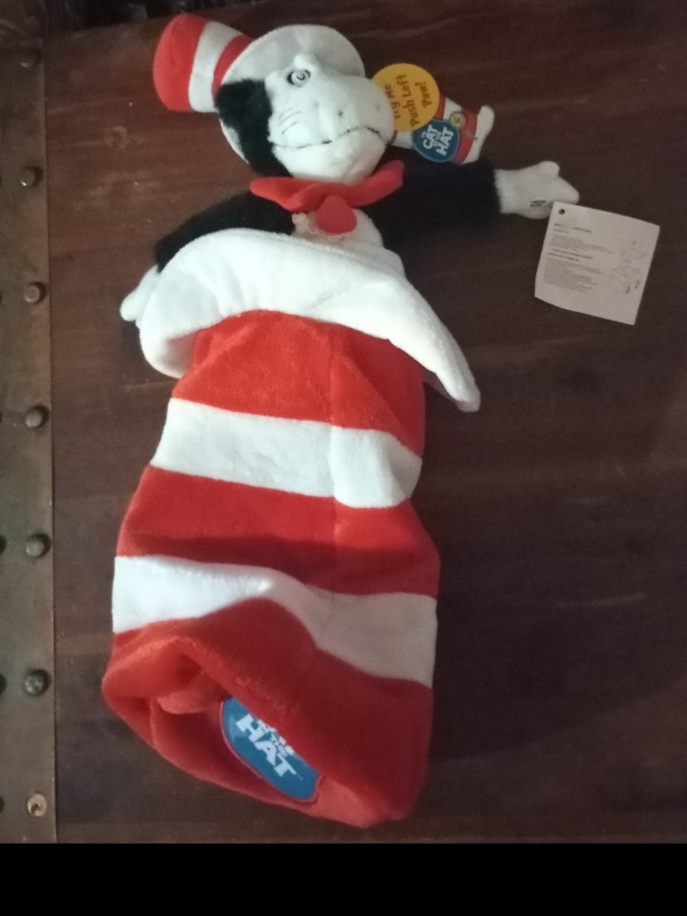 Dr. Seuss Cat in the Hat Plush Stocking Red & White